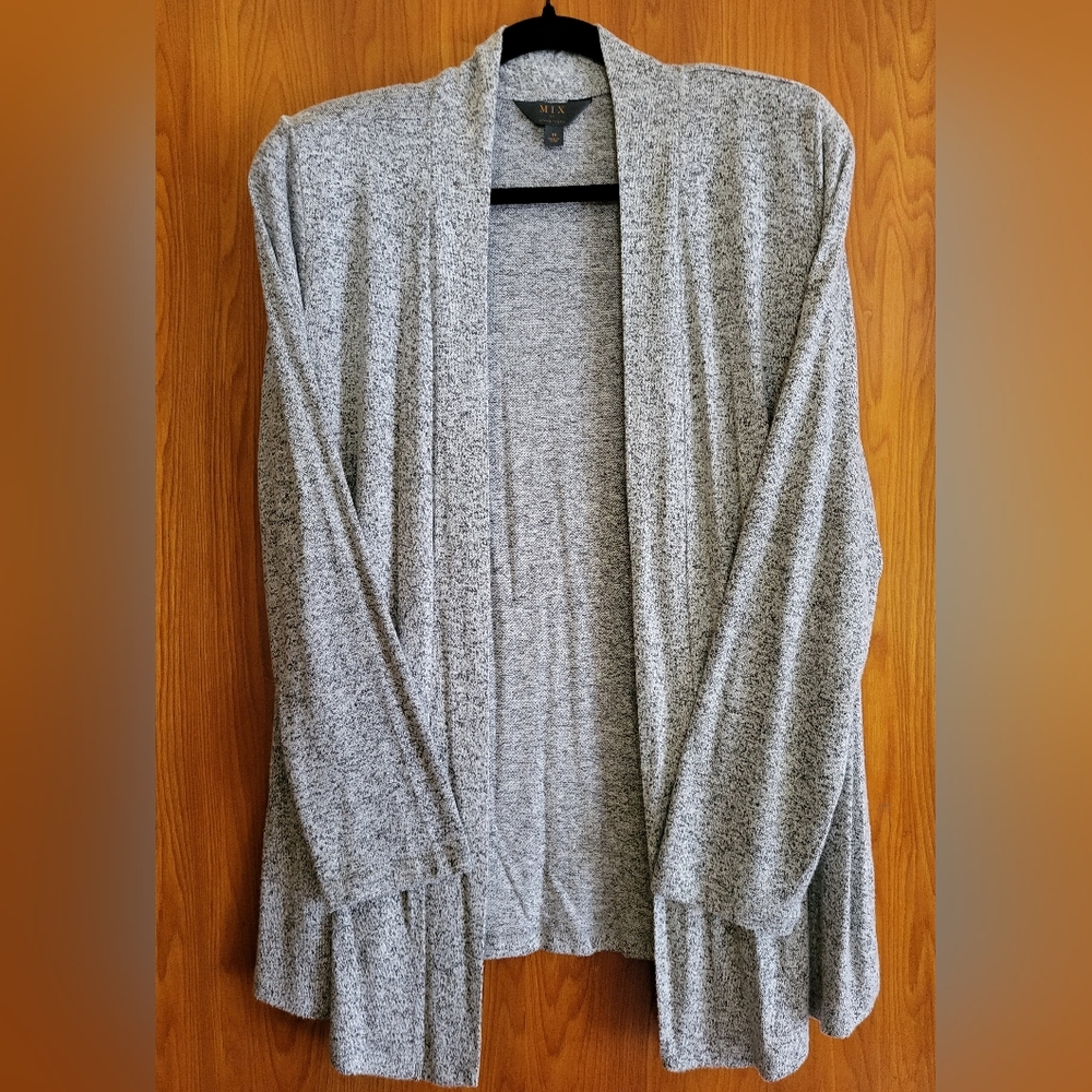 Grey Women's Knit Cardigan Sweater